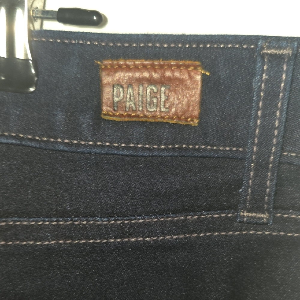 PAIGE Women's Dark Blue Skinny Jeans - Picture 3 of 6